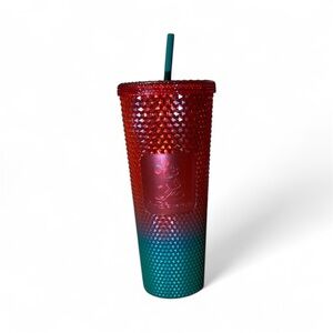 NEW Walt Disney World Starbucks Christmas Tumbler 24oz